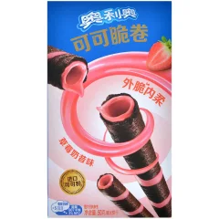 Вафельные трубочки Oreo: клубника
