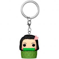 Брелок Funko POP! Pocket keychain. Demon Slayer: Nezuko Kamado in Basket 