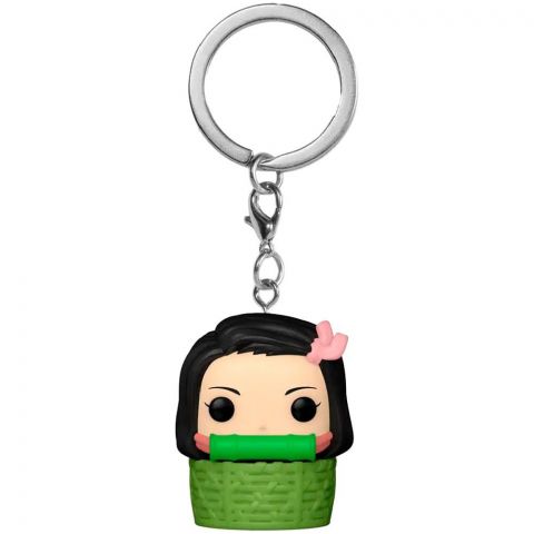 Брелок Funko POP! Pocket keychain. Demon Slayer: Nezuko Kamado in Basket 