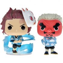 Фигурка Funko POP! Animation. Demon Slayer: Tanjiro Kamado & Sakonji Urokodaki 2 pack 