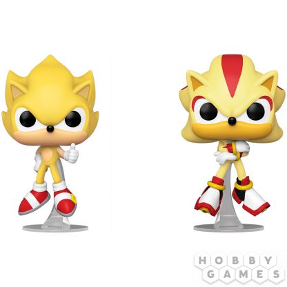 Фигурка Funko POP! Games. Sonic The Hedgehog: Super Sonic & Super Shadow 2