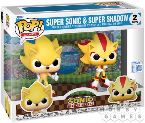 Фигурка Funko POP! Games. Sonic The Hedgehog: Super Sonic & Super Shadow 2 фото 2