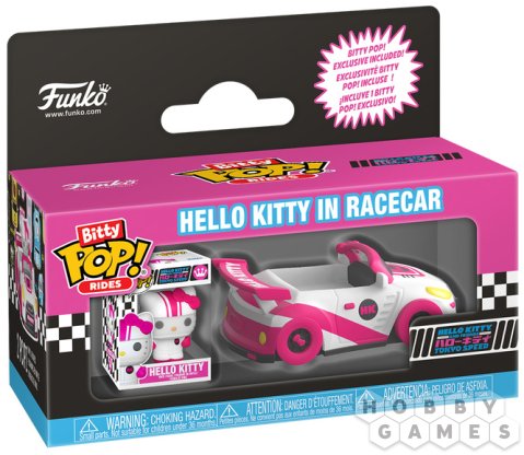 Набор фигурок Bitty POP! Rides. Hello Kitty and Friends Tokyo Speed: Hello Kitty in Racecar фото 2