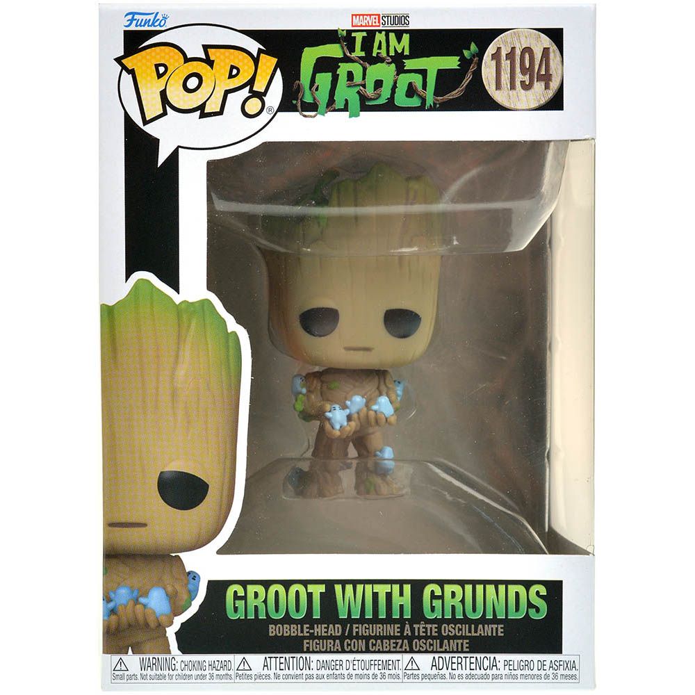  Funko POP! I am Groot: Groot with Grunds, : 136077 - Funko,   