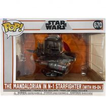 Фигурка Funko POP! Star Wars: The Mandalorian in N-1 Starfighter (with R5-D4) 670