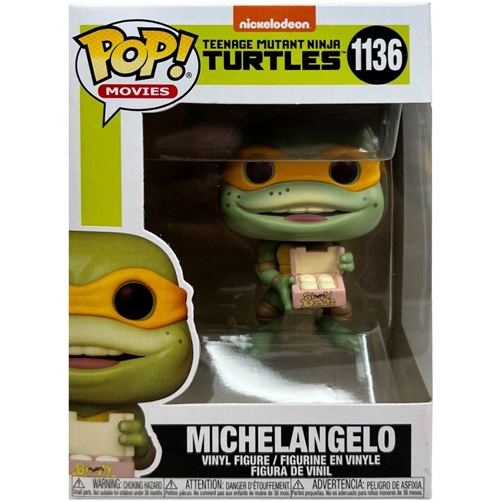  Funko POP! Teenage Mutant Ninja Turtles: Michelangelo with Donuts, : 135743 - Funko, 