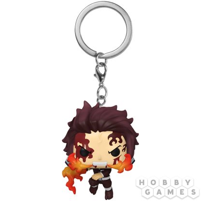 Брелок Funko POP! Pocket Keychain. Demon Slayer: Tanjiro Kamado (Dancing Flash)