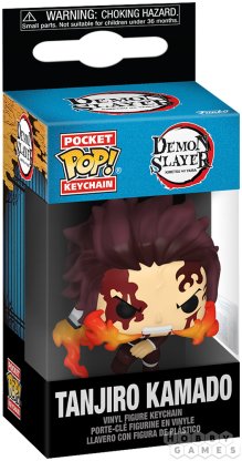 Брелок Funko POP! Pocket Keychain. Demon Slayer: Tanjiro Kamado (Dancing Flash) фото 2