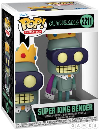 Фигурка Funko POP! Animation. Futurama: Super King Bender 2211 фото 2