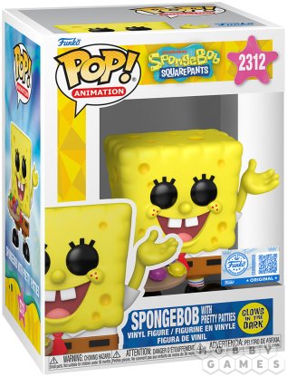 Фигурка Funko POP! Animation. SpongeBob SquarePants: SpongeBob with Pretty Patties 2312 фото 3