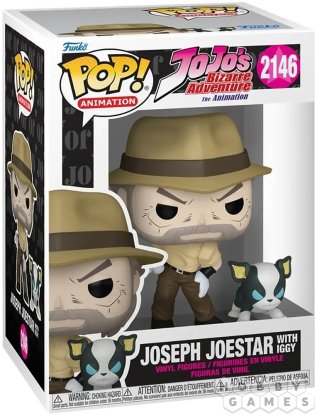 Фигурка Funko POP! Animation. JoJo&#039;s Bizarre Adventure: Joseph Joestar with Iggy 2146 фото 2