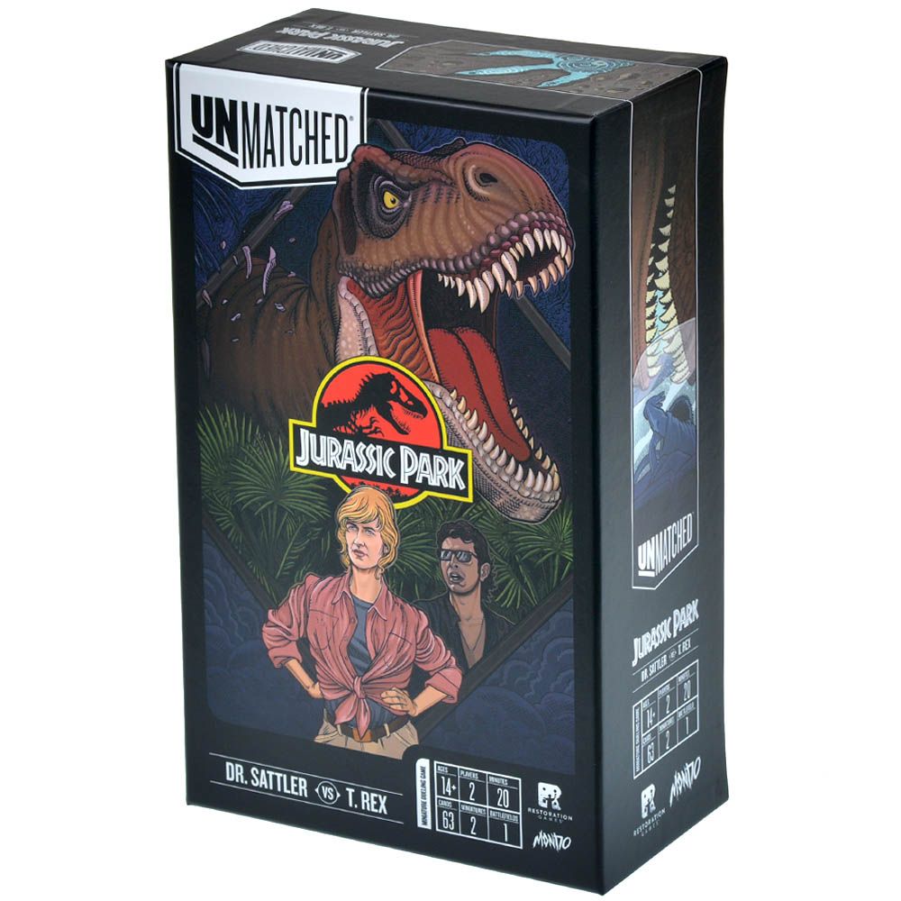 Настольная игра GaGa Games Unmatched: Jurassic Park. Dr. Sattler vs T. Rex GG364 - фото 1
