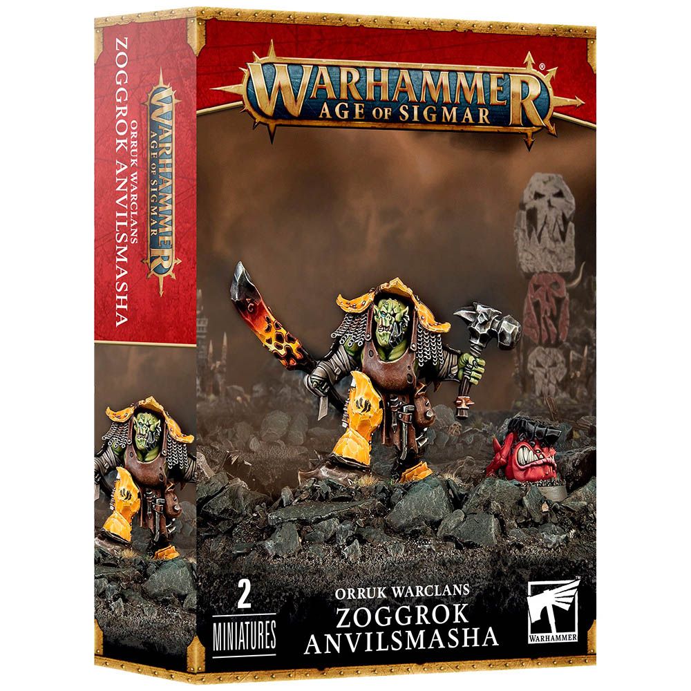 Набор миниатюр Warhammer Games Workshop Orruk Warclans: Zoggrok Anvilsmasha 89-62 - фото 1