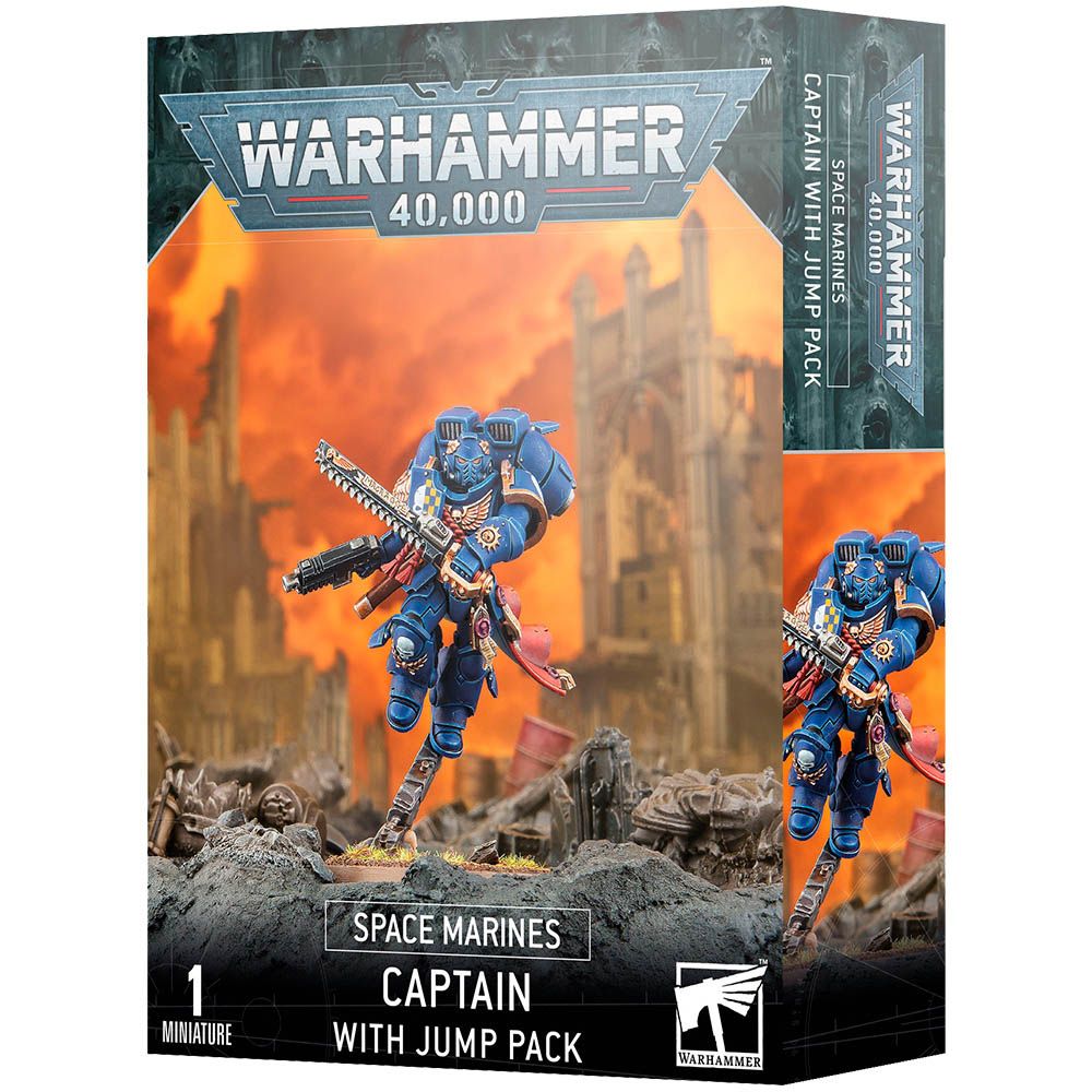 Набор миниатюр Warhammer Games Workshop Space Marines: Captain with Jump Pack 48-17 - фото 1
