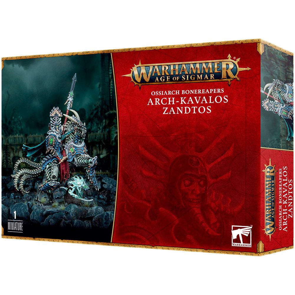 Набор миниатюр Warhammer Games Workshop Ossiarch Bonereapers: Arch-Kavalos Zandtos 94-30 - фото 1