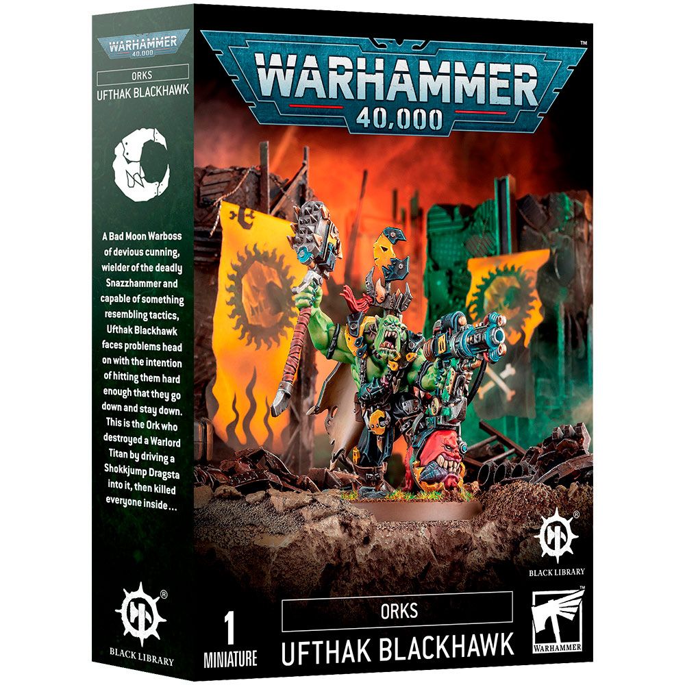 Набор миниатюр Warhammer Games Workshop Orks: Ufthak Blackhawk 50-65 - фото 1