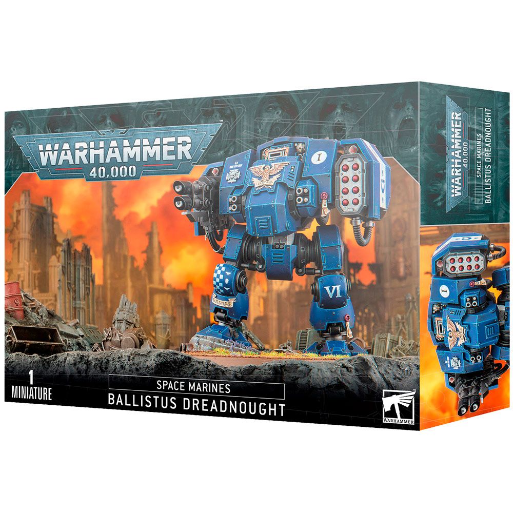 Набор миниатюр Warhammer Games Workshop Space Marines: Ballistus Dreadnought 48-11 - фото 1