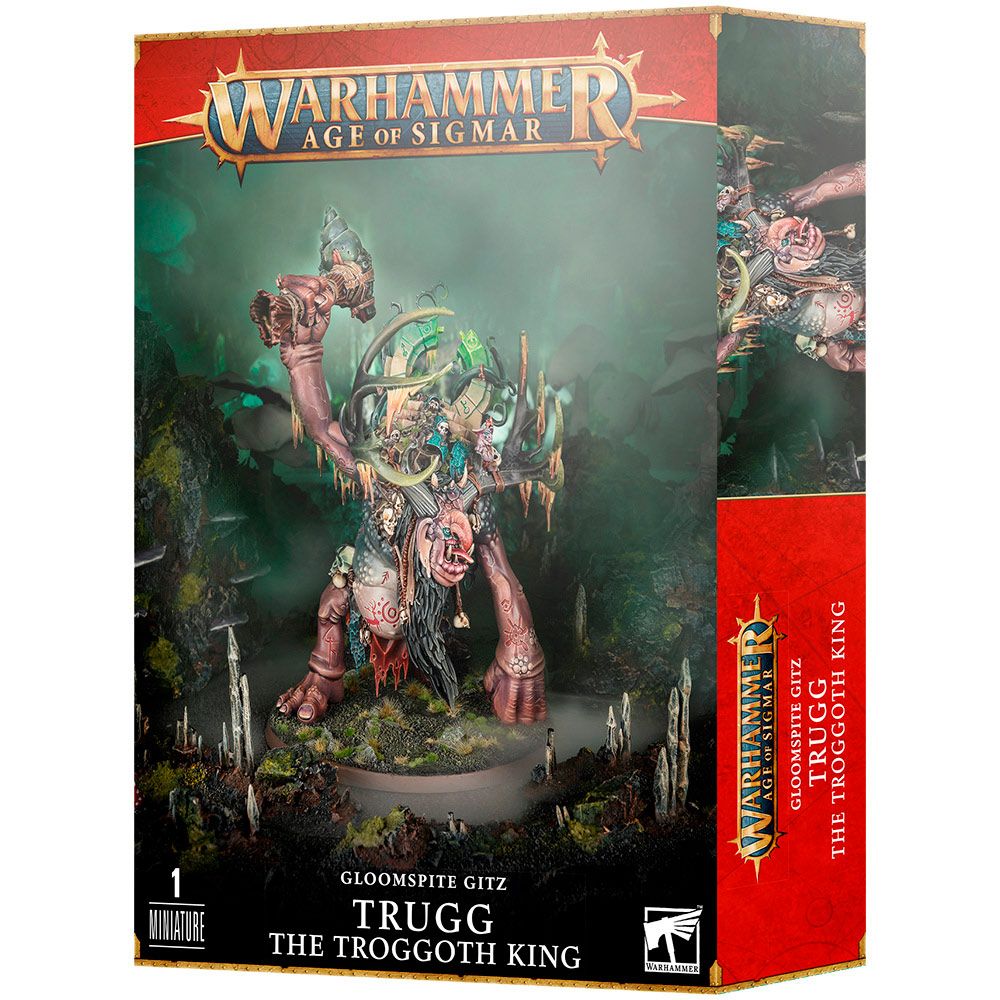 Набор миниатюр Warhammer Games Workshop Gloomspite Gitz: Trugg The Troggoth King 89-54 - фото 1