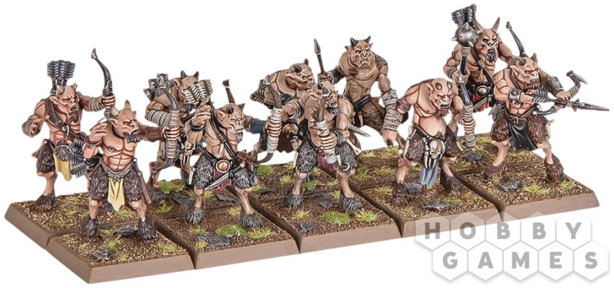 The Old World: Beastmen Brayherds Battle March Army фото 5