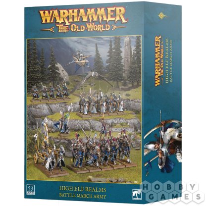 The Old World: High Elf Realms Battle March Army