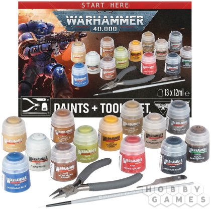 Warhammer 40,000 Paints and Tools Set фото 2