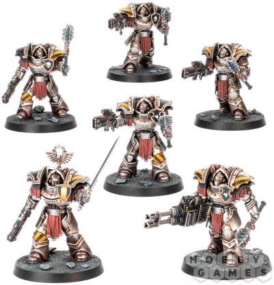 Legiones Astartes: Cataphractii Terminators with Volkite Chargers and Power Mauls фото 2