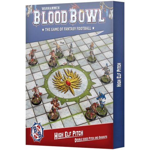 Blood Bowl: High Elf Pitch and Dugouts