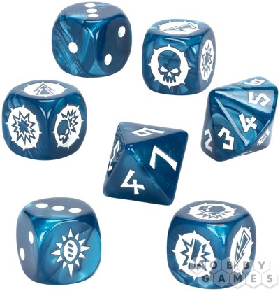 Blood Bowl: High Elf Team Dice Set фото 2