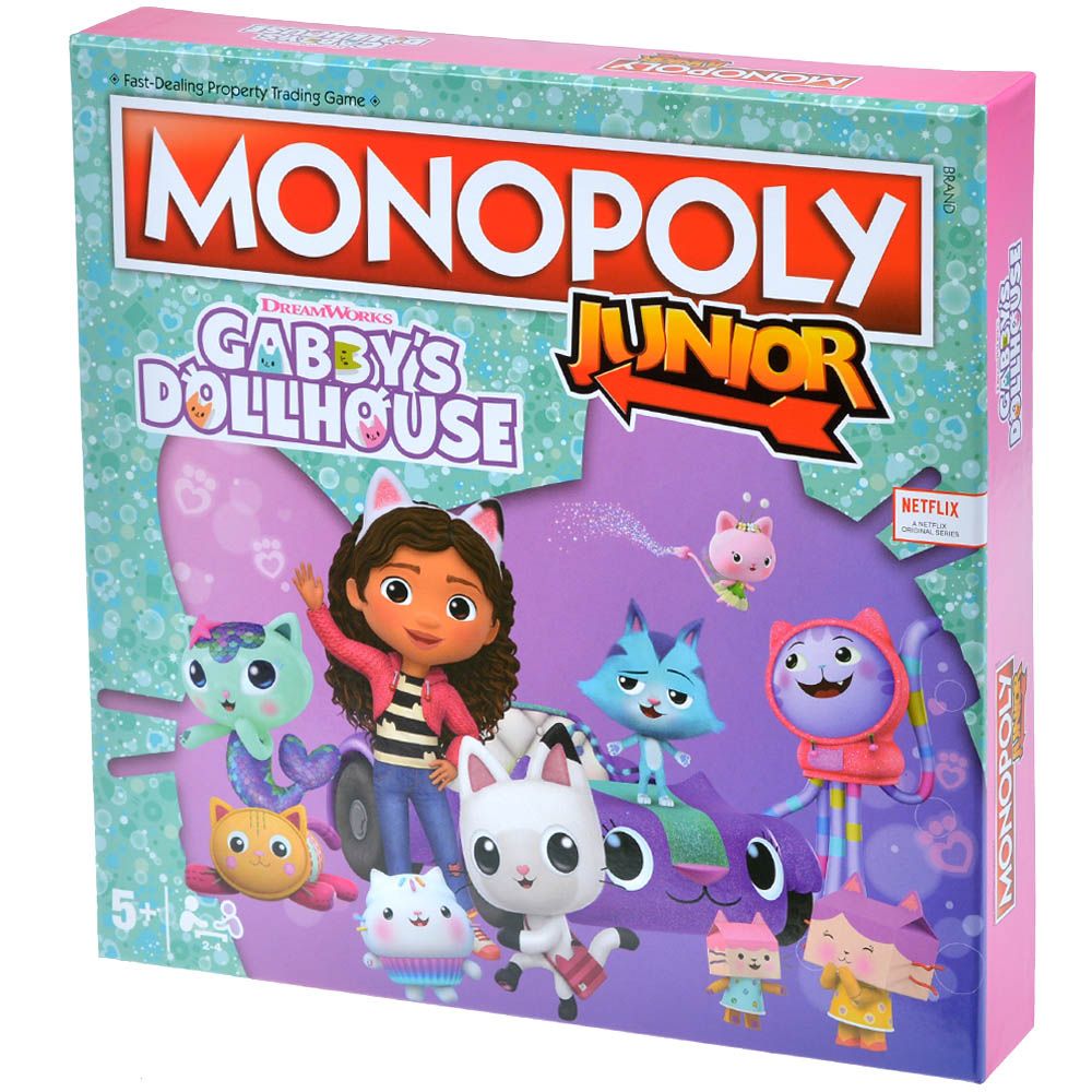 Настольная игра Hasbro Monopoly Junior: Gabby's Dollhouse WM04157-EN1-6 - фото 1