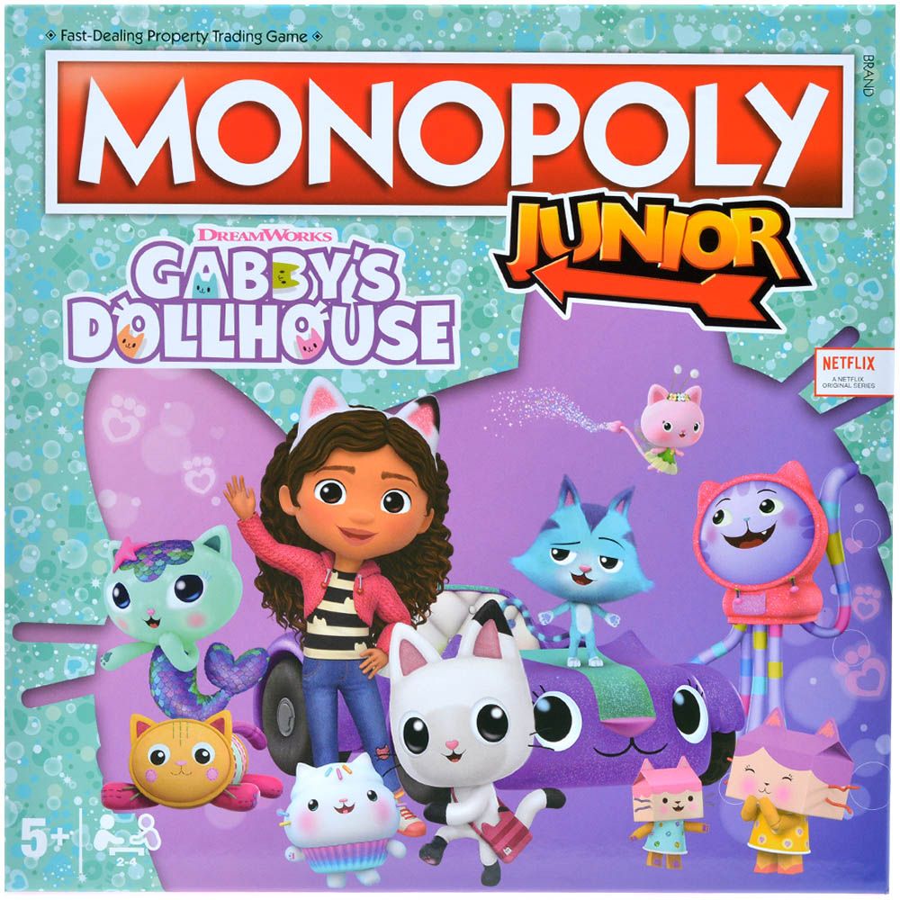 Настольная игра Hasbro Monopoly Junior: Gabby's Dollhouse WM04157-EN1-6 - фото 2
