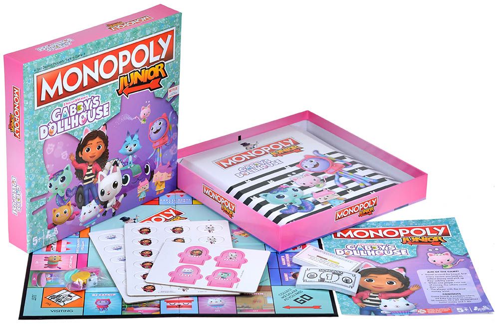 Настольная игра Hasbro Monopoly Junior: Gabby's Dollhouse WM04157-EN1-6 - фото 4