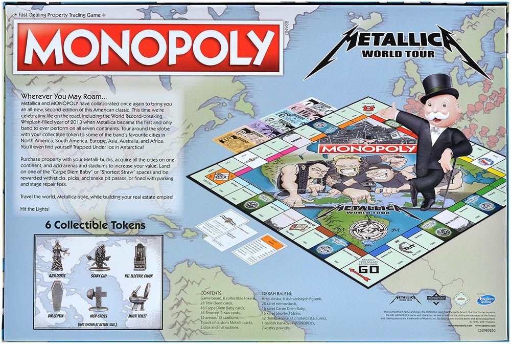 Настольная игра Hasbro Monopoly: Metallica WM01868-EN1-6 - фото 3
