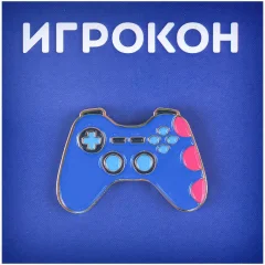 Значок металлический "Игрокон. Джойстик"