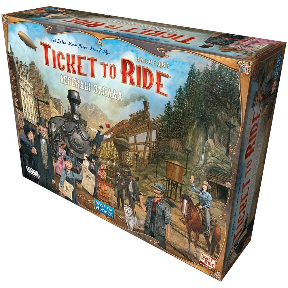 Настольная игра Hobby World Ticket to Ride. Наследие: Легенды Запада 915600 - фото 1