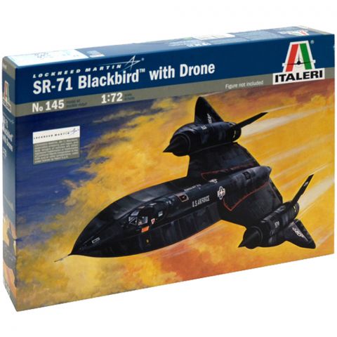 Самолёт SR-71 Blackbird with Drone (1:72)