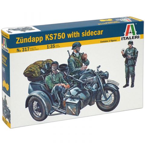 Мотоцикл с коляской Zundapp KS750 (1:35)