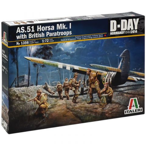 Транспортный планёр AS.51 Horsa Mk.I и британский десант (1:72)