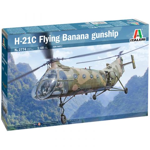 Вертолёт H-21C Flying Banana Gunship (1:48)