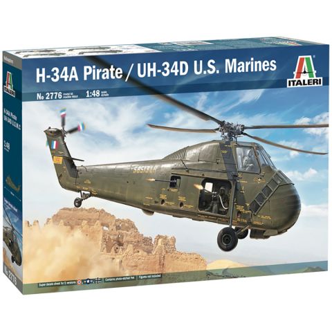 Вертолёт H-34A Pirate  / UH-34D U.S. Marines (1:48)