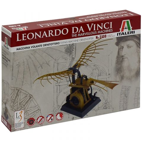 Leonardo da Vinci: Flying Machine (Ornithopter) (1:7)