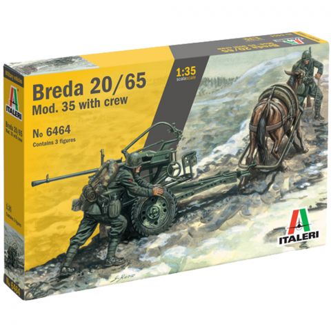 Зенитная установка Breda 20/65 Mod. 35 with crew (1:35)