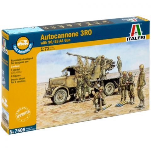 Зенитная самоходная установка Autocannone 3RO with 90/53 AA Gun (1:72)