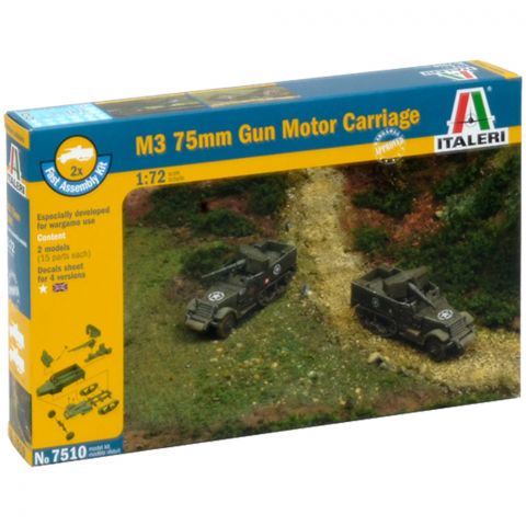 Набор самоходных артиллерийских установок M3 75mm Gun Motor Carriage (1:72)