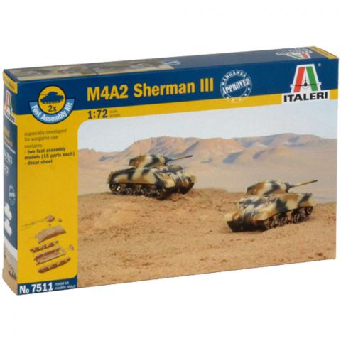 Набор танков M4A2 Sherman III (1:72)