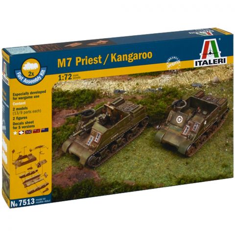 Набор самоходных артиллерийских установок M7 Priest / Бронетранспортёров Kangaroo (1:72)
