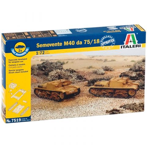 Набор самоходных артиллерийских установок Semovente M40 da 75/18 (1:72)