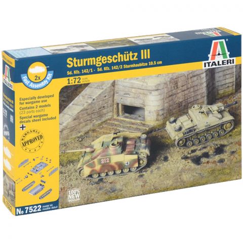 Набор самоходных артиллерийских установок Sturmgeschutz III (1:72)