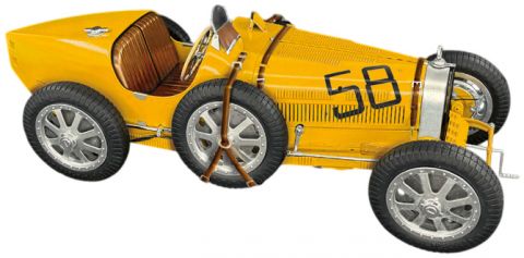 Автомобиль Bugatti Type 35B - Targa Florio '28 / Monaco GP '30 (1:12)