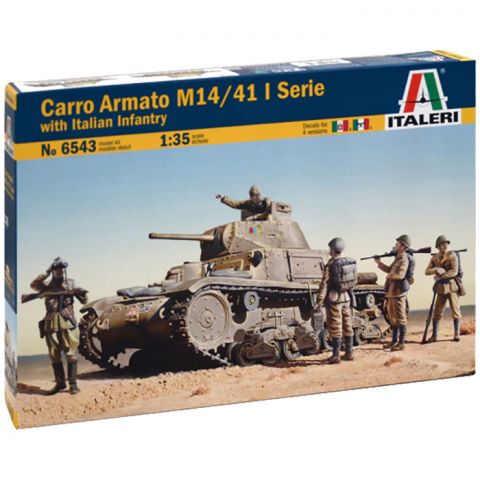 Танк Carro Armato N14/41 I Serie with Italian Infantry (1:35)