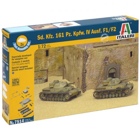 Набор танков Sd. Kfz.161 Pz. Kpfw. IV Ausf. F1/F2 (1:72)